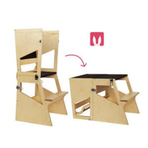 tour d’observation Montessori transformable de Bianconiglio Kids