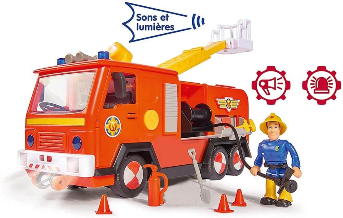 camion pompier sonore et lumineux